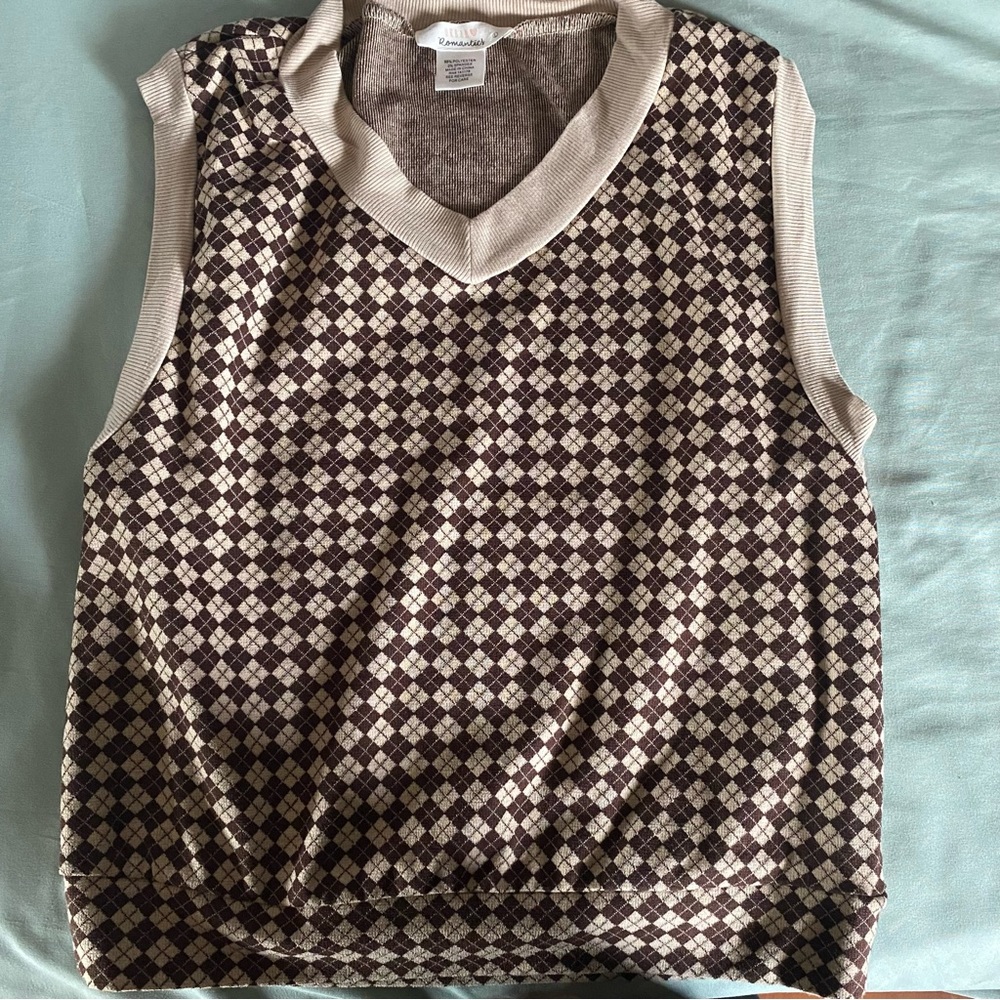 Urban romantics plaid vest